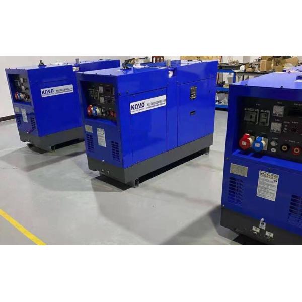 Welding with KOVO Diesel Dual Holder Permanent Magnet Welder Generator DC600A DGW500 at 85V Output Voltage