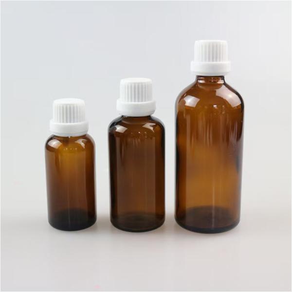 Flacon en verre ambré de 10 ml à 100 ml pour huiles essentielles
