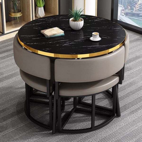 New Arrival Modern Round Dining Table Set Space-Saving South American Style Chair for Home Bedroom Living Room or Restaurant