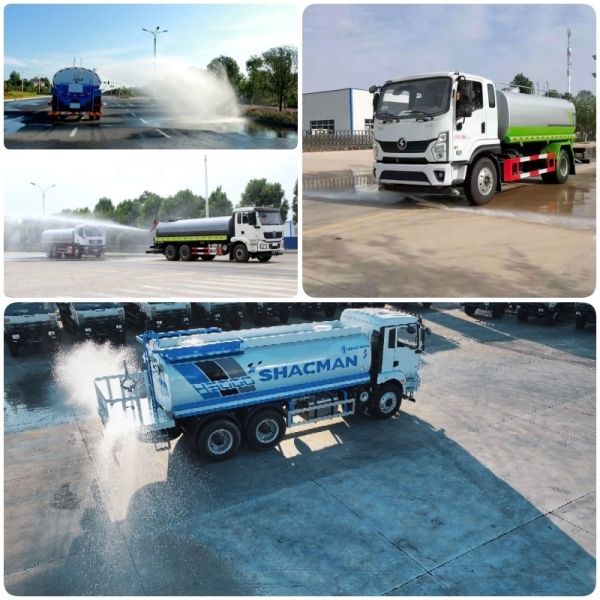 Manual Transmission 20 Ton Water Tanker Truck Road Plant Watering Spraying Sprinkling Car