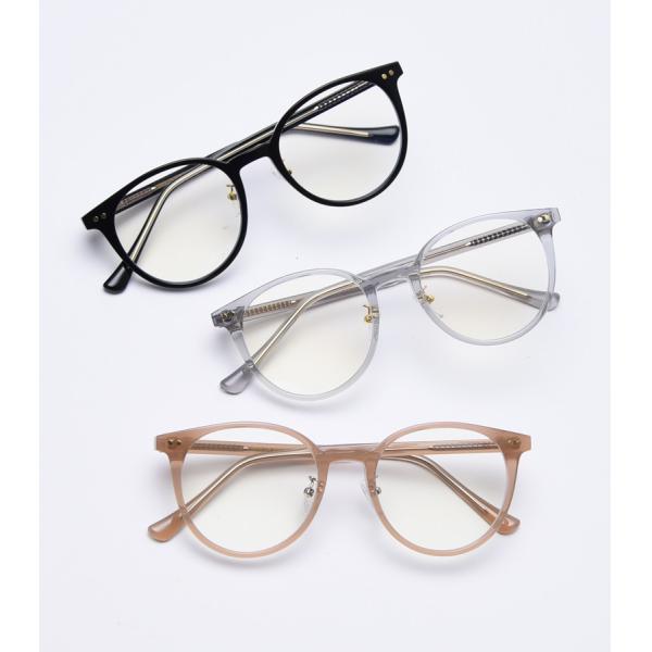 Myopia Female TR90 Material Glasses Trendy Net Red Round Blue Plate Flat Mirror Fashion Street Shooting
