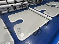 Luxury Water Sport Game 2x2x0.1m Grey Inflatable Dock Platform Landing Mats For Boat Stop