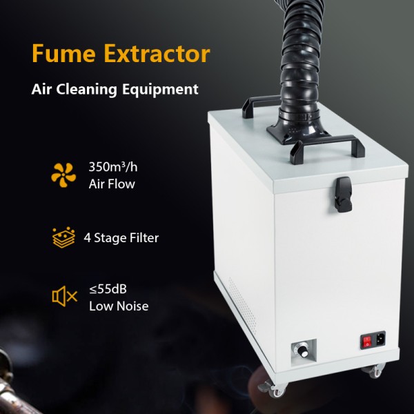 Mobile Lasering Medical Use Smoke Aspirator/ Laboratory Fume Smoke Extractor Fume Extractor