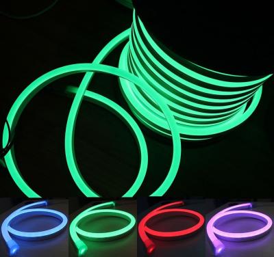 A cor do Signage que muda a luz de néon conduzida da corda, cabo flexível de néon de Smd 5050 RGB conduziu a luz