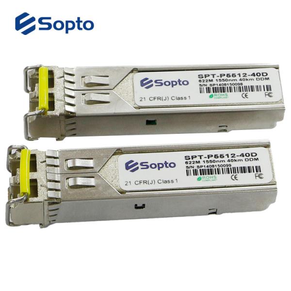 622m 40km 1550nm Sfp Gigabit Ethernet Module Lc Interface With DDM