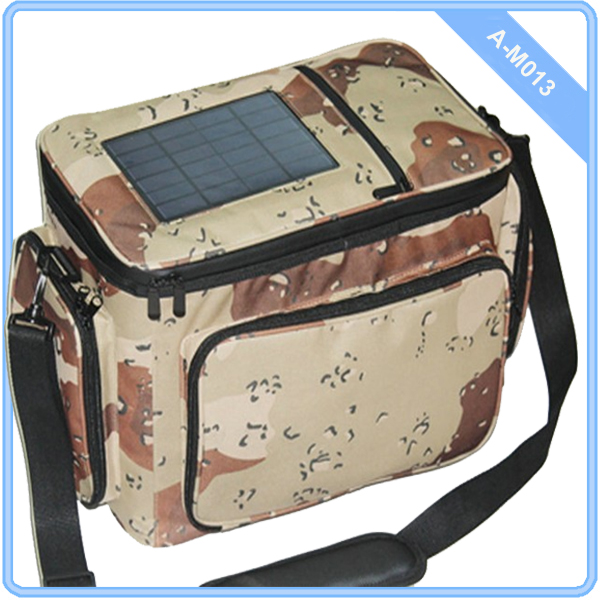 A-M013 Fashion Outdoor SOLAR camo cooler bag Thermos cooler bag Party bag