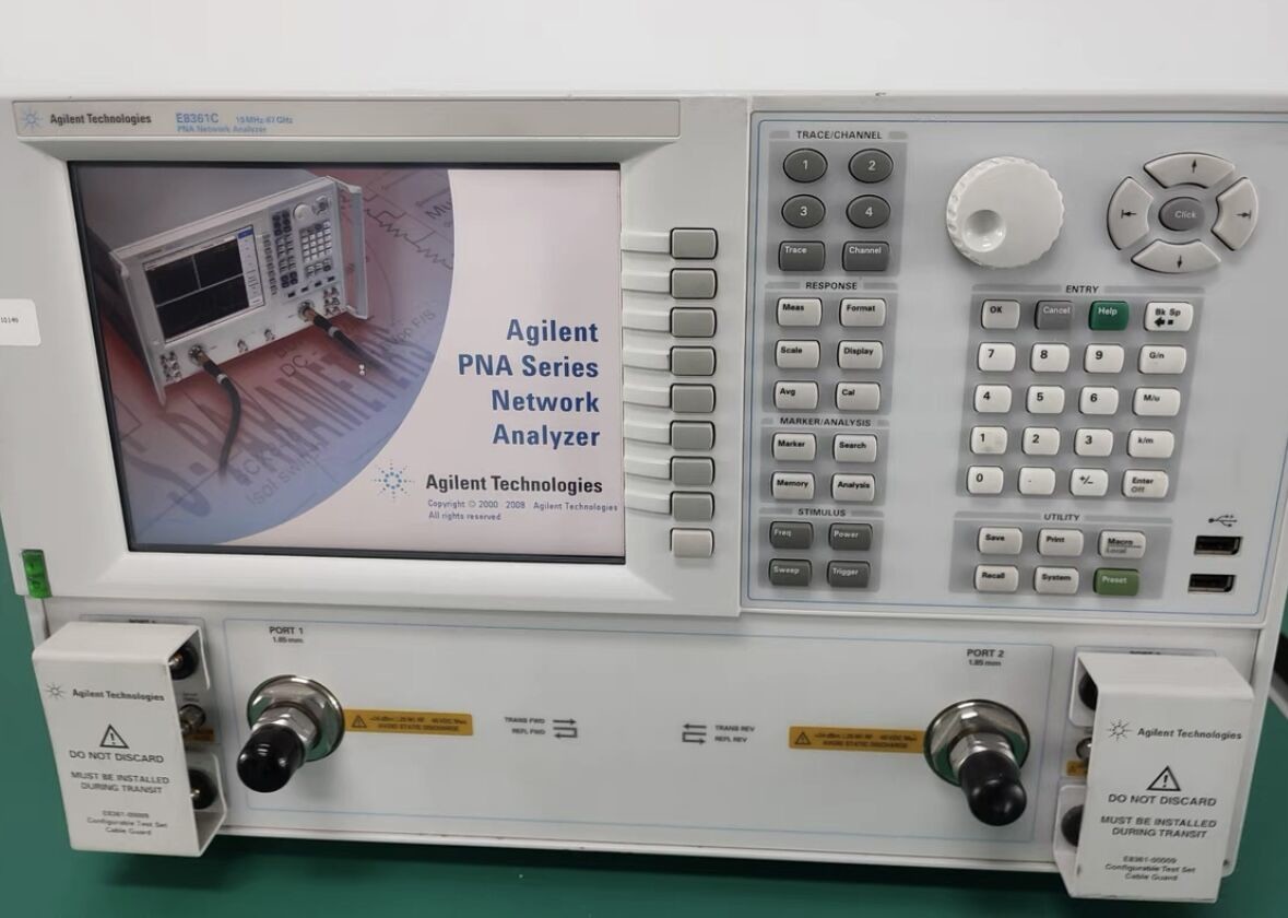 Используемый анализатор сети Agilent E8361C PNA 10 MHz к универсальному тесту 67GHz