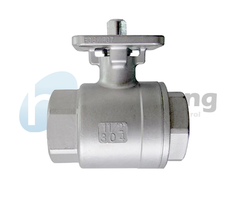 Stainless Steel Ball Valve , 316 stainless steel ball valve 1000 PSI  with actuator mounting pad
