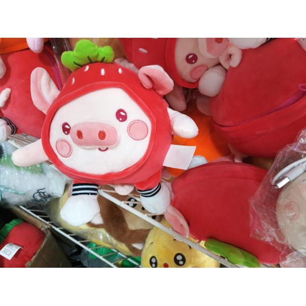 Plush toys stuffed strawberries pig Christmas holiday gifts cute cartoon animal toys