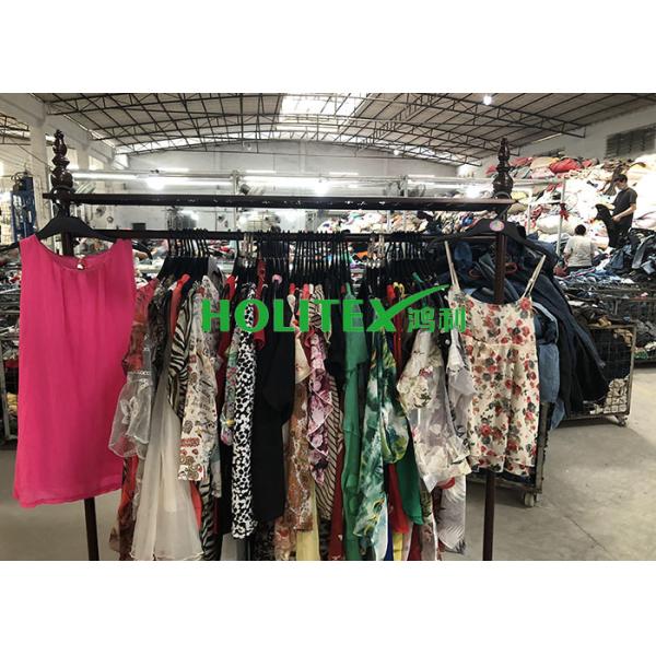 Fashionable Used Womens Clothing South Korean Style Mixed Color Silk Blouse
