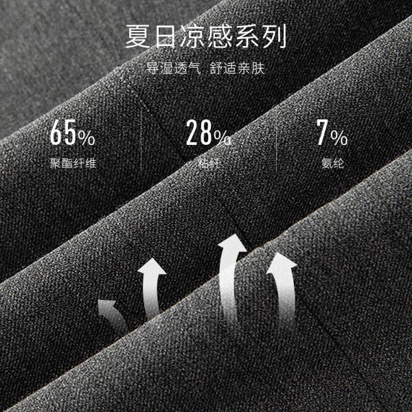 Classic Formal Latest Design Straight Trousers Pants for Men in Dark Blue/Black/Gray