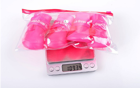 Pet supplies silicone rain boots, non-slip pet shoes, candy color fashion cute dog shoes,red,yellow,pink,black;