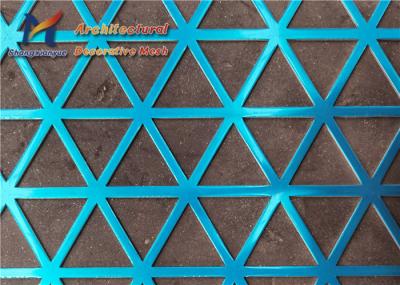fachada perfurada de Mesh Blue Perforated Aluminium Panels do metal de 1.8mm