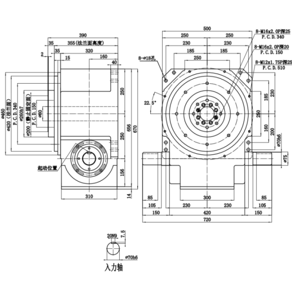 Heavy Load Handling Cam Indexers With Hollow Shaft For Industrial Machinery