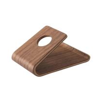 Bent Wood Stand Cell Phone and Tablet Stand for Desk Suitable for Various Mobile Phone Models Desk Decoration Wooden Stand