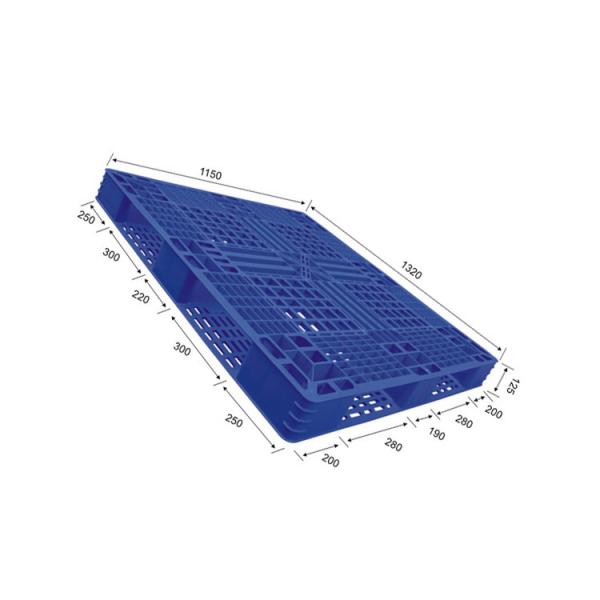 HDPE Warehouse Nestable Plastic Pallets 1320x1150 1200Kg Dynamic