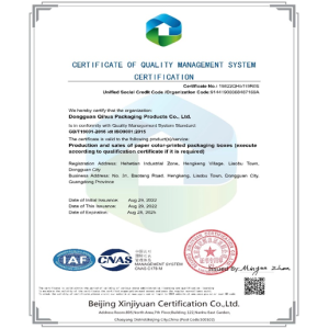 Dongguan Shangpin Yida Technology Co., Ltd Certifications