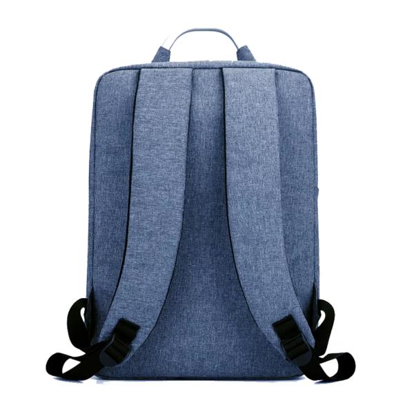 Mochila para computadora gris antirrobo con logotipo personalizable, perfecta como maletín para portátil de negocios para colegas y viajeros frecuentes