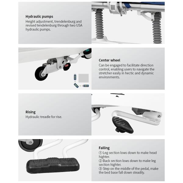 Emergency Hospital Patient Transfer Trolley