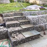 Cage en pierre de gabion galvanisée soudés à chaud 2*1*0,3m pour clôture