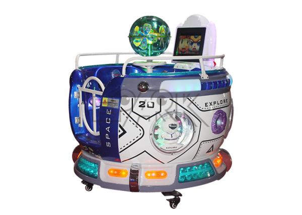Indoor Out Space Capsule MP5 Coin Operated Machine Double Parent-Child Ride