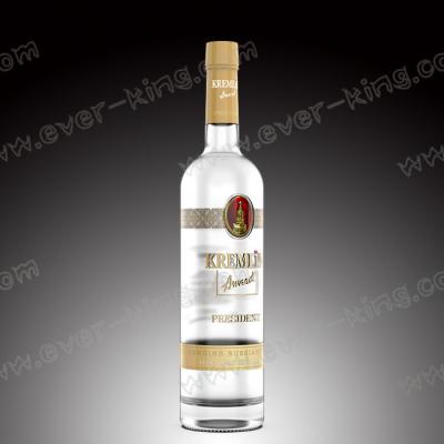 Flint Glass Bottle geado 750ML para o licor da vodca