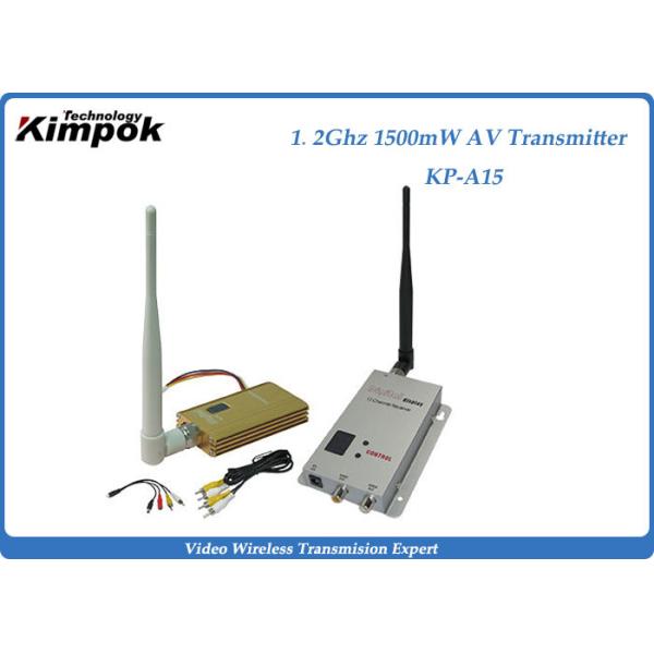 Professional Wireless Video Transmitter With 1500mW , 2KM Transmit Distance