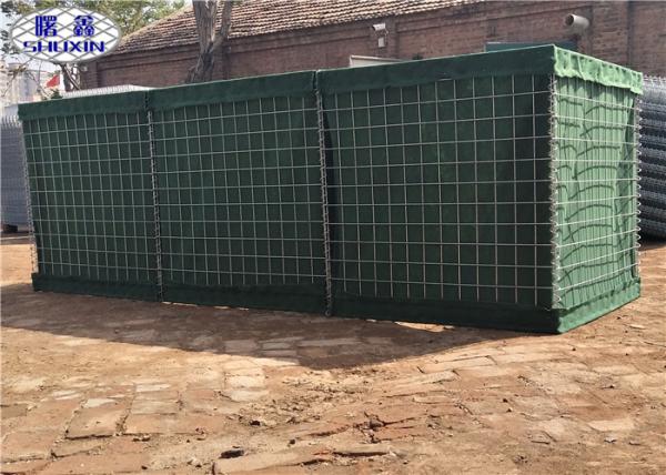 Característica alinhada geotêxtil galvanizada da caixa de Gabion para impedir a explosão