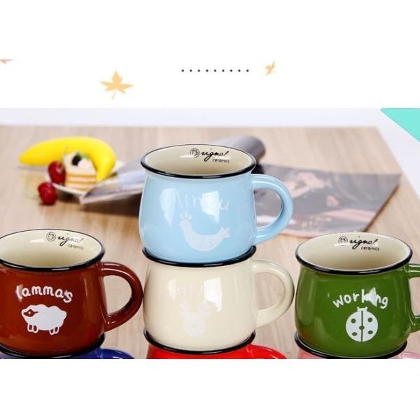 Round  Milk Cans 9.5x8.4cm Personalised Ceramic Mugs