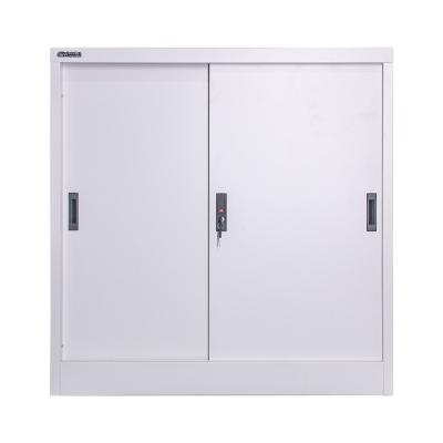 Armário multifuncional da porta deslizante do metal de 1.0mm com a caixa de livro da prateleira ajustável