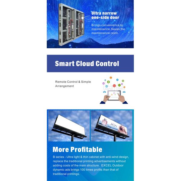 Outdoor P10mm energy saving digital LED billboard waterproof high brightness LED outdoor display screen