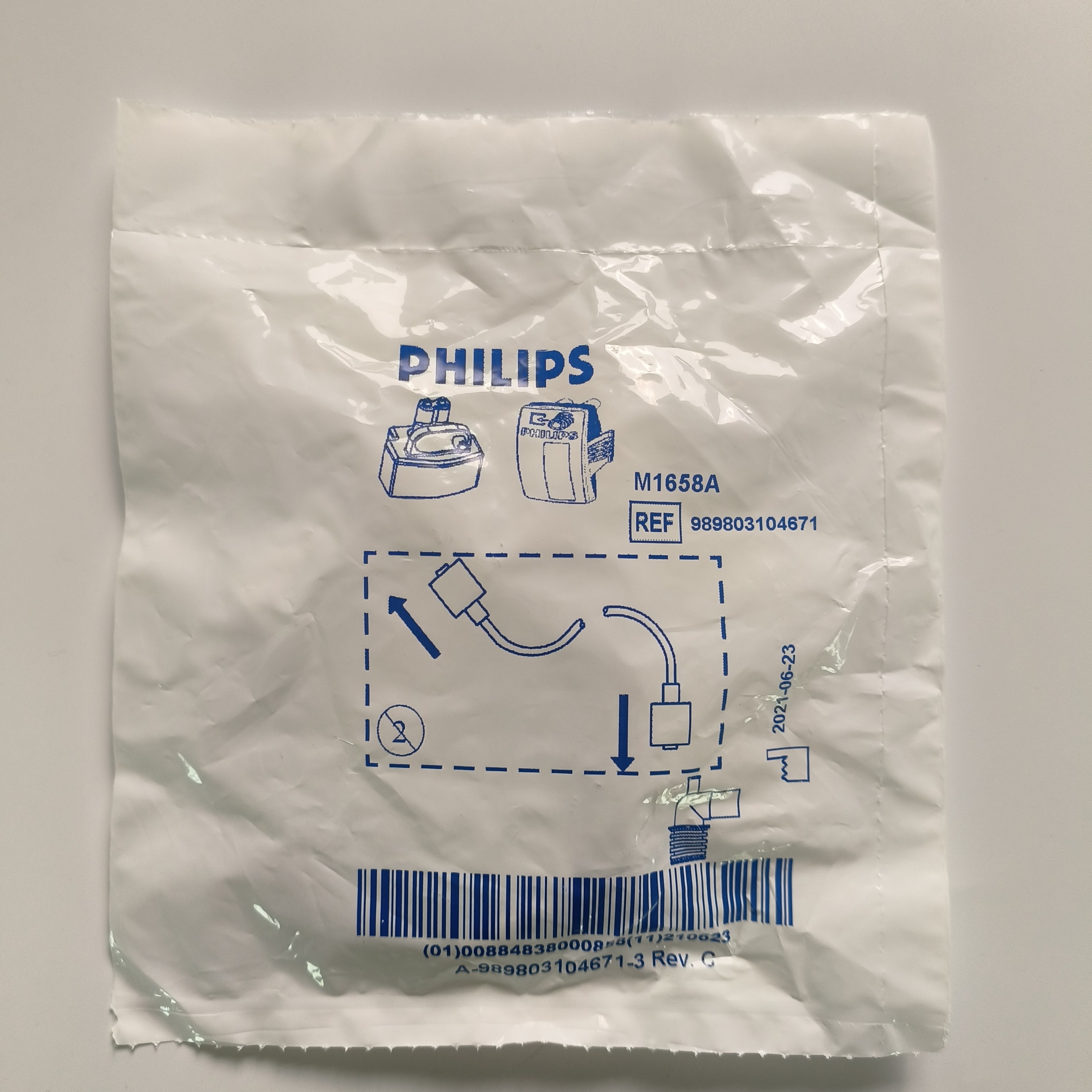 Оригинальная труба для отбора проб газа PHILIP 3M одноразовая REF: M1658A REF989803104671