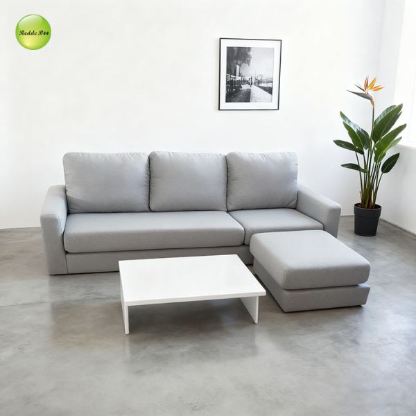 Ottoman Flex Deep Seat Sectional Couch 3 Seater L Shape Sofa Machine Washable