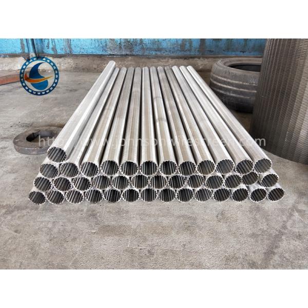 100 μm Rewind Industrial Wedge Wire Screen , From Inside To Outside Filter Type