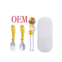 Cuillère personnalisée de silicone drôle enfants enfants entraîneur lavable réutilisable à la maison apprentissage bébé dessin animé apprentissage réutilisable