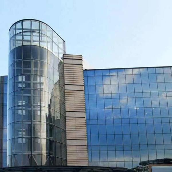 Fashion Double Glazed Aluminium Curtain Wall Low E Glass Curtain Wall Facade