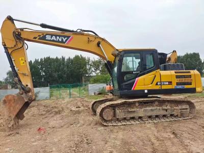 Excavateur grand Sany 215c machine de construction utilisée avec peu d'heures de travail