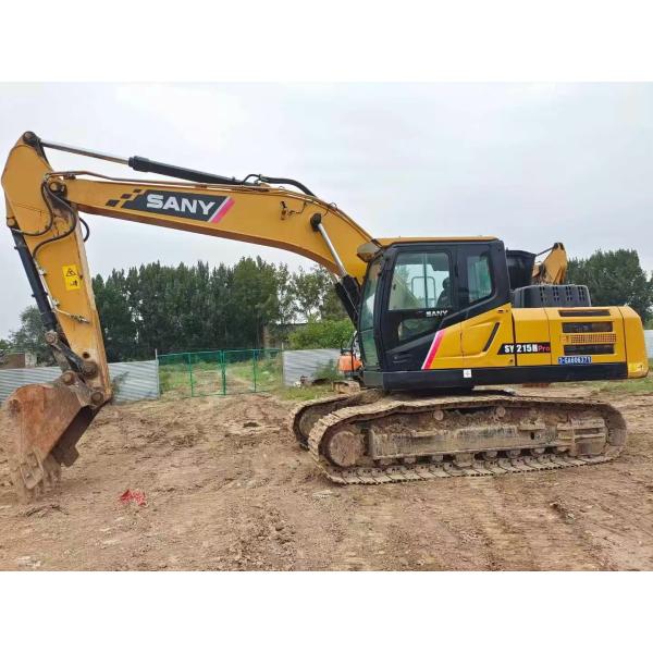 Excavateur grand Sany 215c machine de construction utilisée avec peu d'heures de travail
