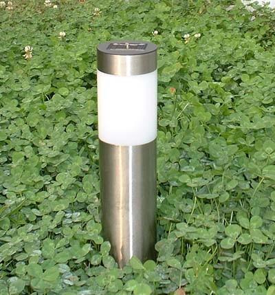 IP44 Stainless Steel Solar Garden Bollard Lights For Outdoor Decorative