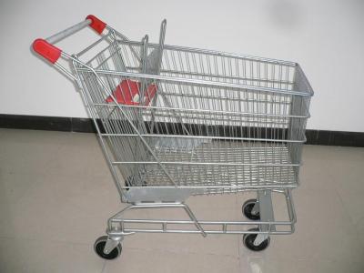 165L Grocery shopping cart With baby seat , shopping trolley on wheels