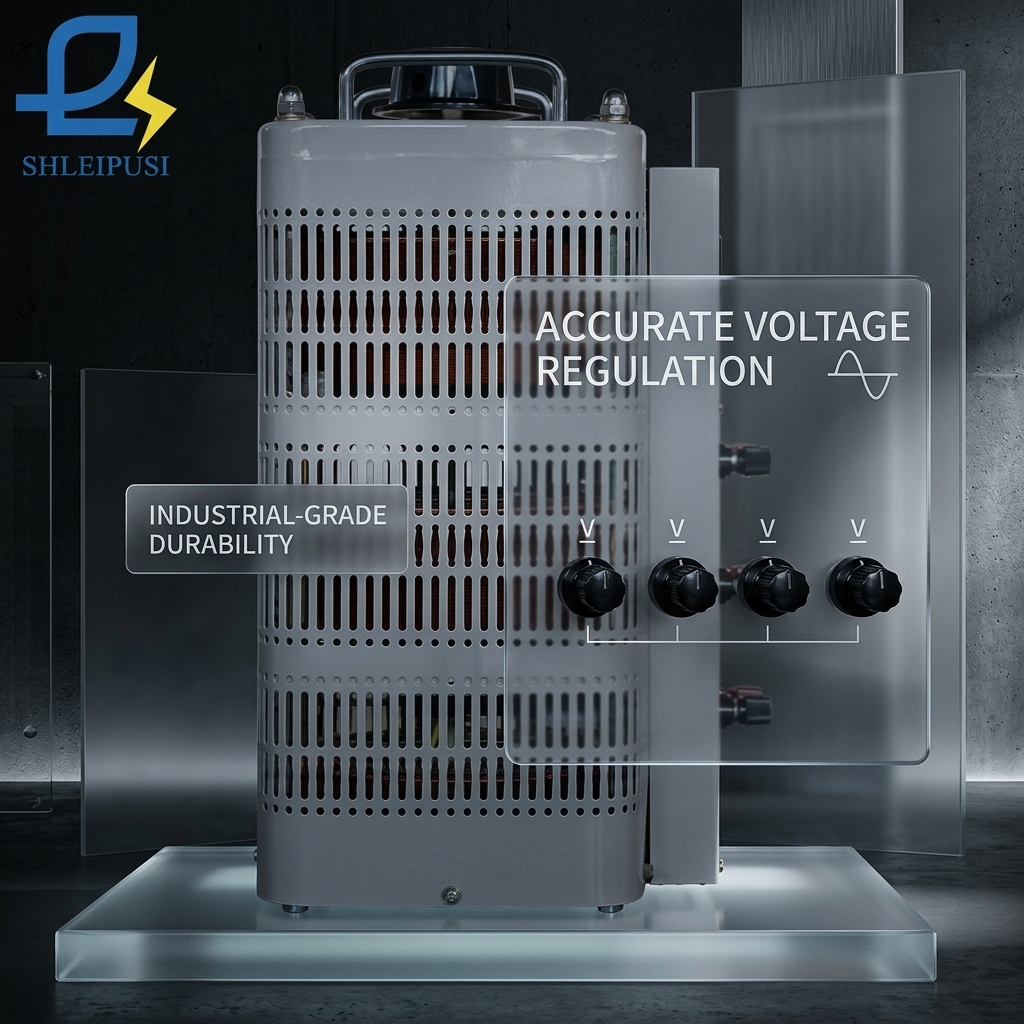 0-430V Three Phase Variac Transformer 220V Input 9KVA Adjustable Voltage Regulator