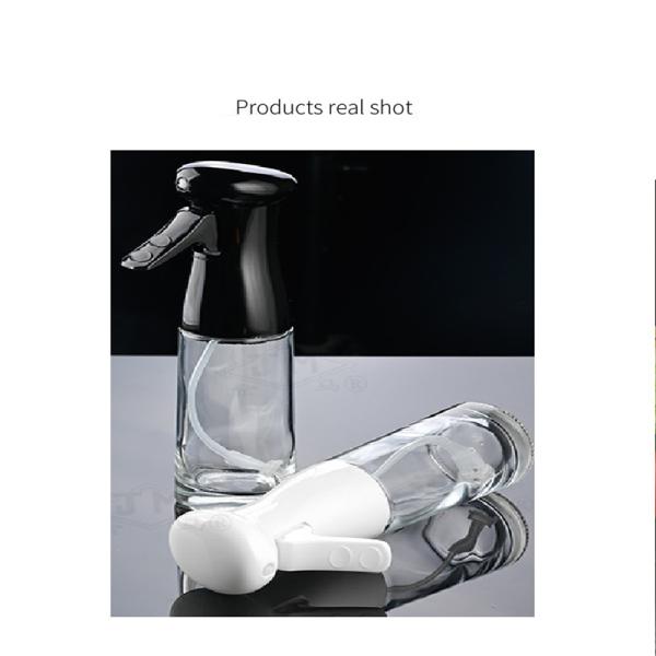 Oil and Vinegar Dispenser for BBQ Kitchen Accessories Cooking Tools in White Glass