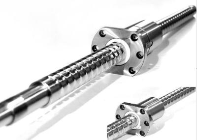 12-50mm Low Noise Enduring Ball Screw Shaft With Flange Nut