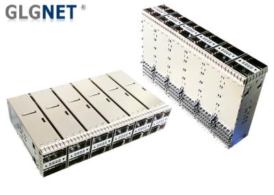 EMI Spring 2x6 QSFP28 Cage Integrated Connectors Mate High Density Application