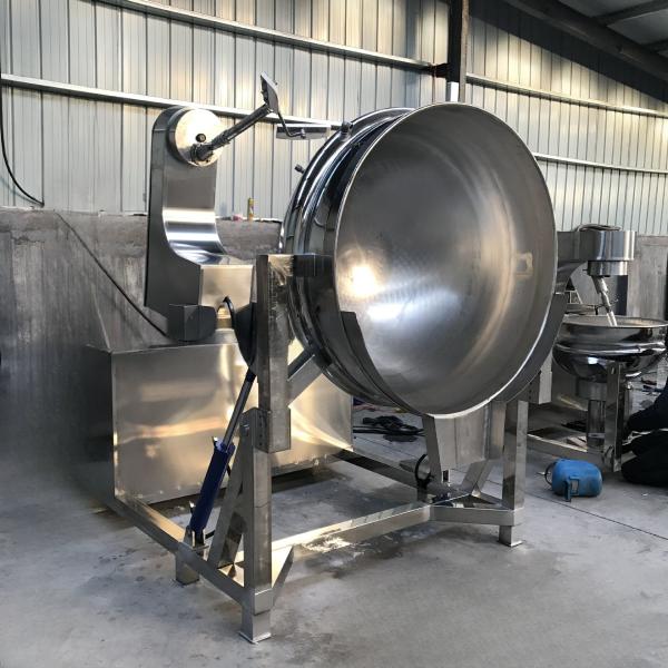 Jacketed Steam Kettle Food Cooking Mixer Machine Easy Operate Cooking Equipment for Red