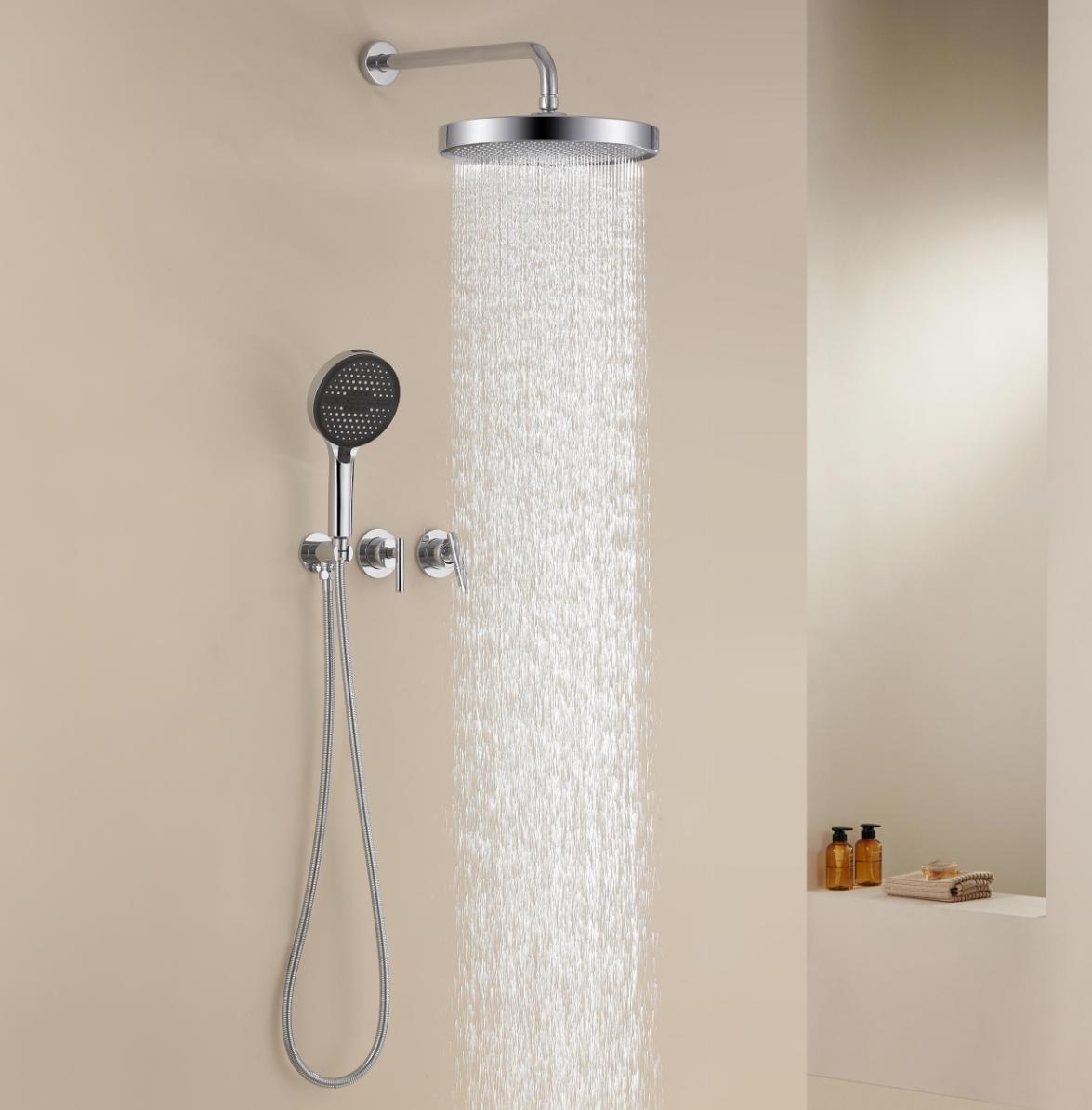 Wall Mounted Bath Sanitary Ware Concealed Waterfall Shower System Anti Rust ODM