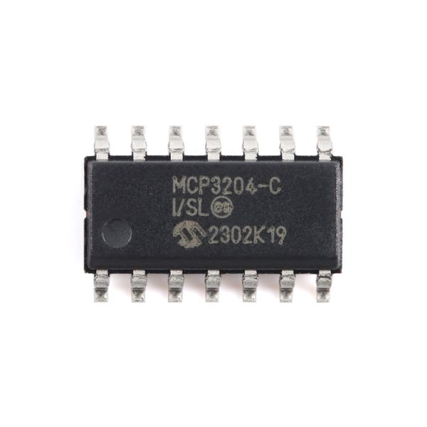 MCP3204-CI/SL 2.7V 4-Channel/8-Channel 12-Bit A/D Converterswith SPI Serial Interface