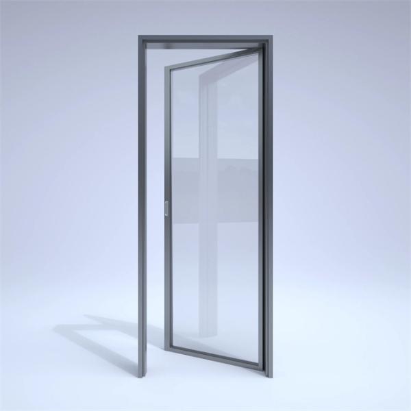 Aluminum Double Glaze Casement Doors With 10 Sealing Layers For Bedroom