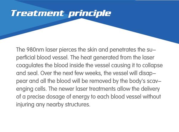 Laser Beauty Equipment spider vain removal machine 980nm diode laser vascular removal