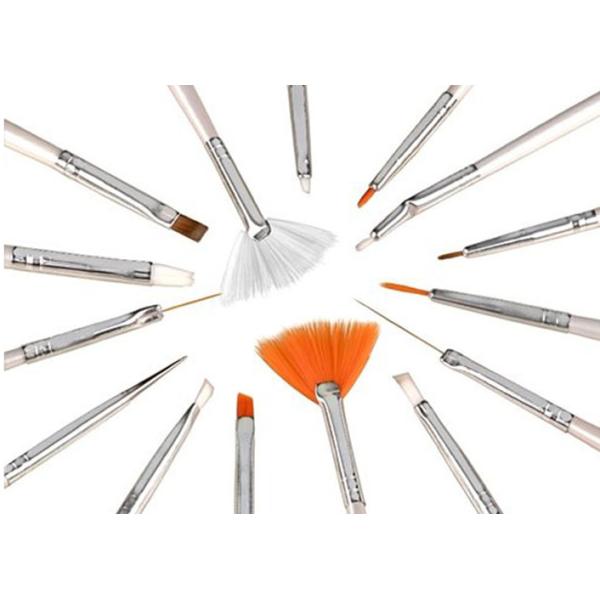 15 Piece Synthetic Thin Nail Art Brushes Set / Nail Art Fan Brush